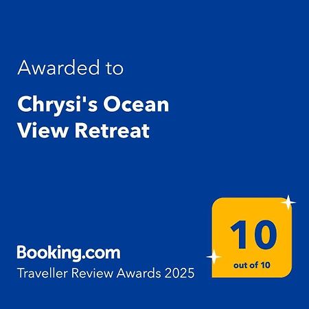 Chrysi'S Ocean View Retreat Villa Kerames Luaran gambar